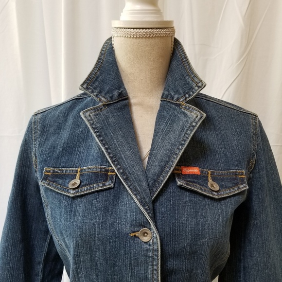 FAÇONNABLE - Vintage Fitted Denim Jacket Sz XS - Picture 2 of 7